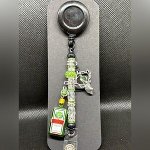 NEW retractable badge clip bartender Jagermeister